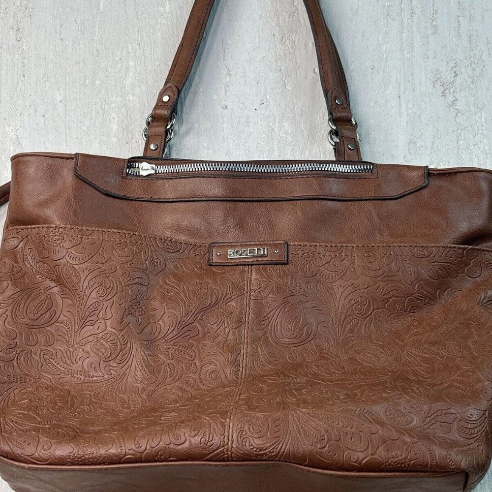 ROSETTI Embossed, double shoulder strap bag